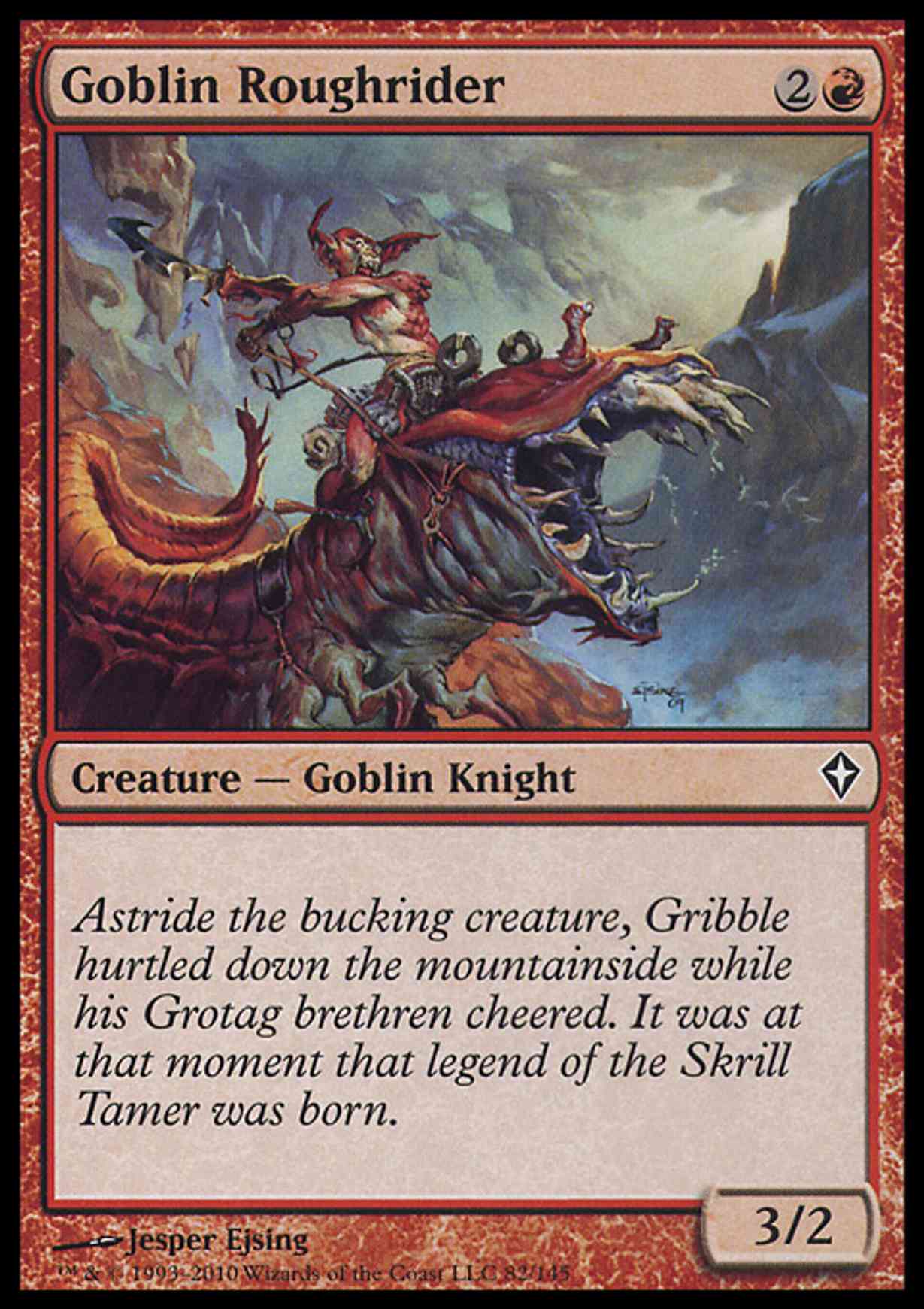 Goblin Roughrider magic card front