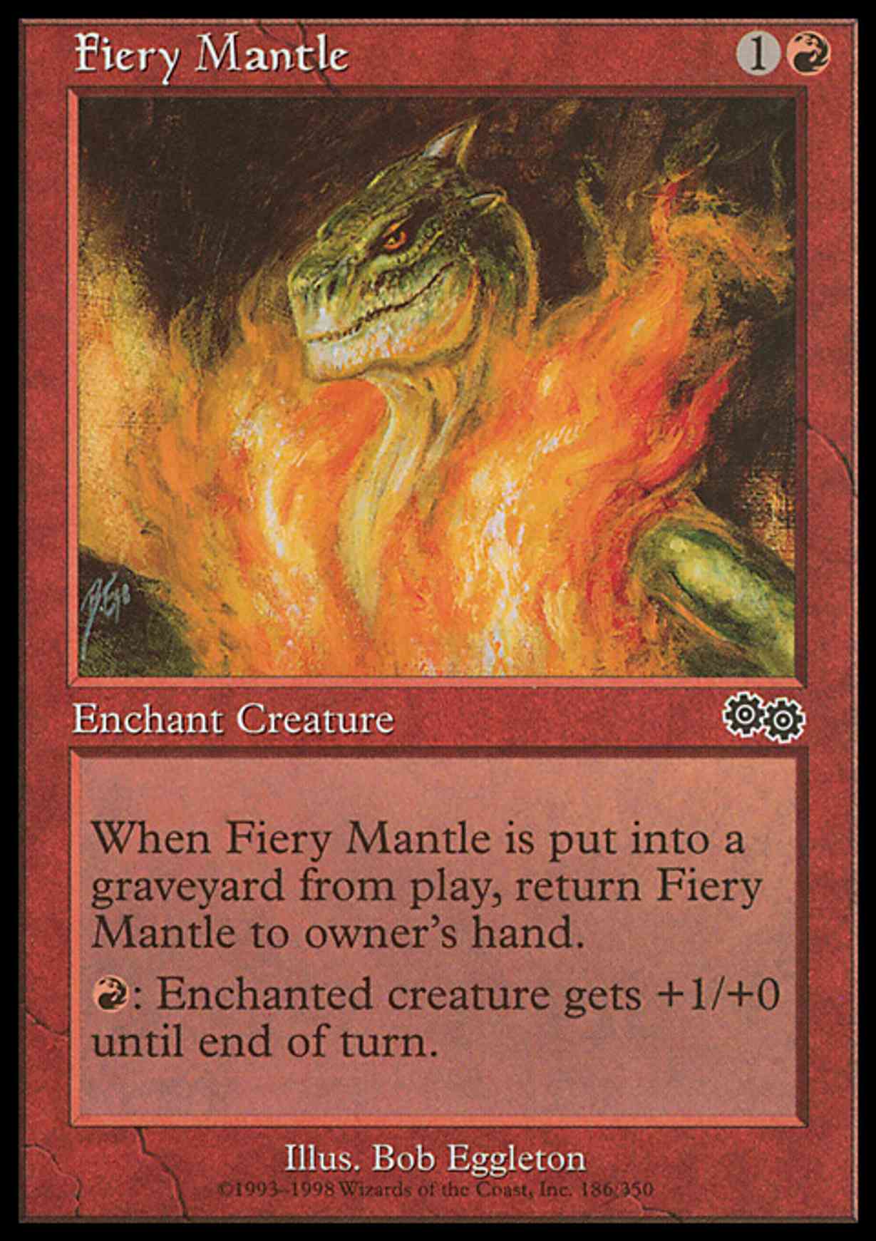 Fiery Mantle magic card front