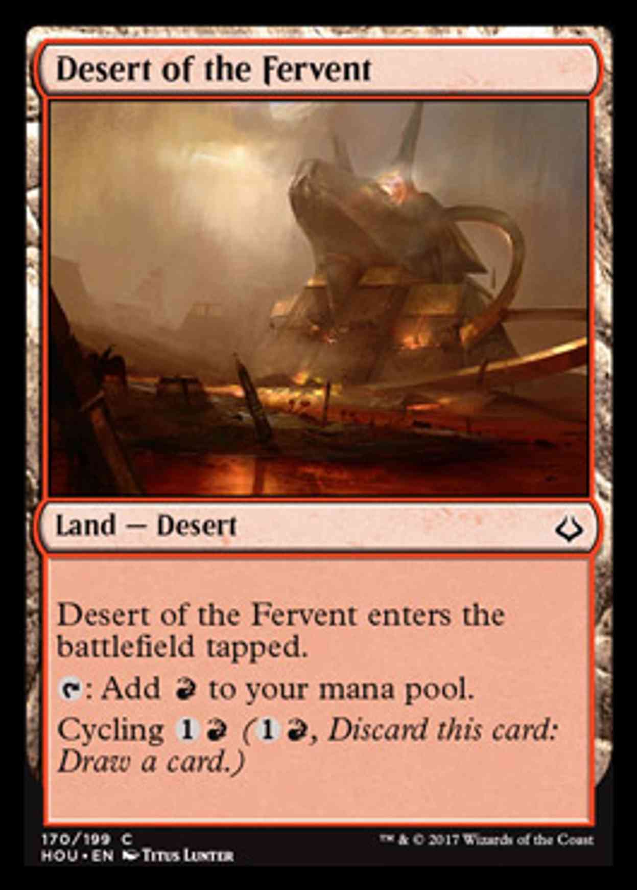 Desert of the Fervent magic card front