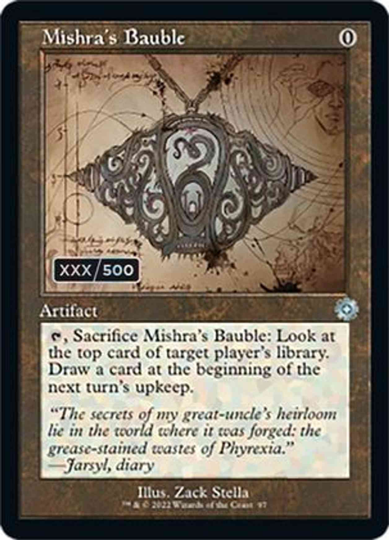 Mishra's Bauble (Schematic) (Serial Numbered) magic card front
