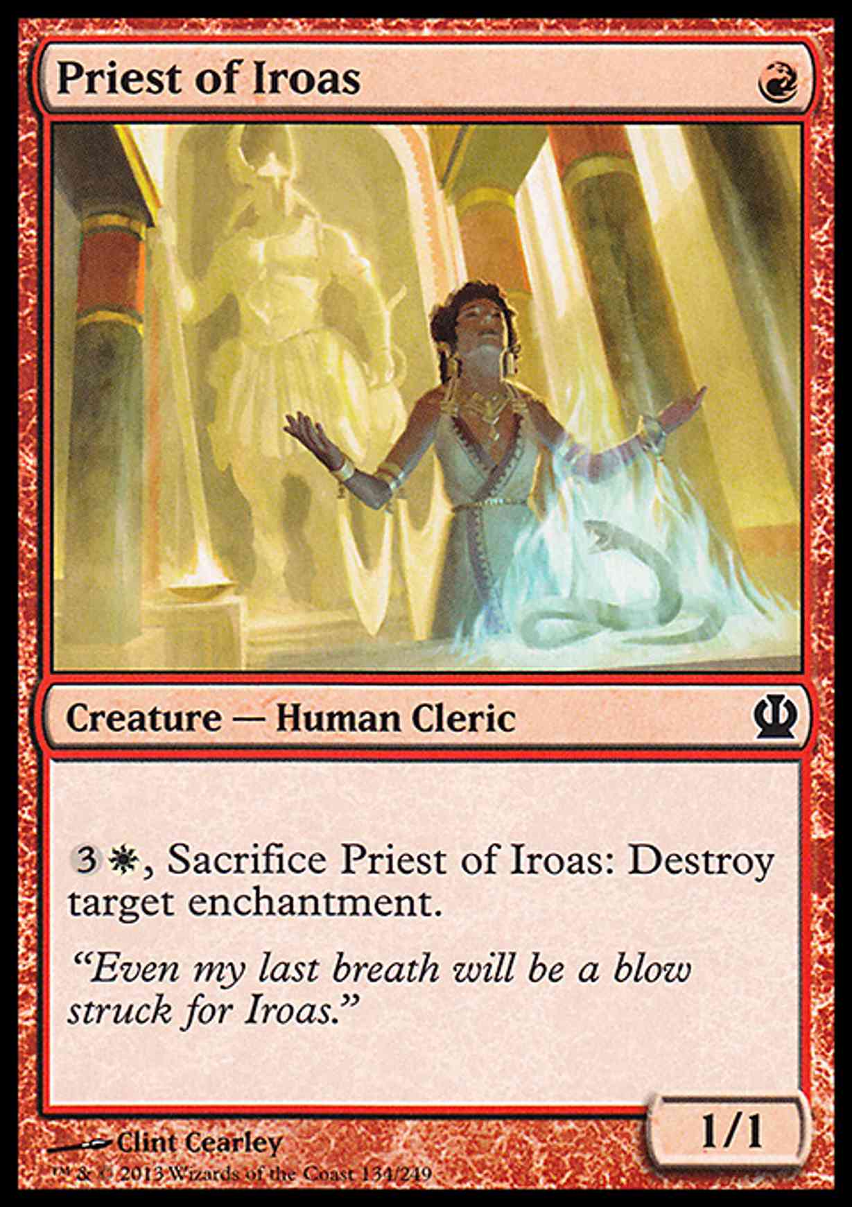 Priest of Iroas magic card front