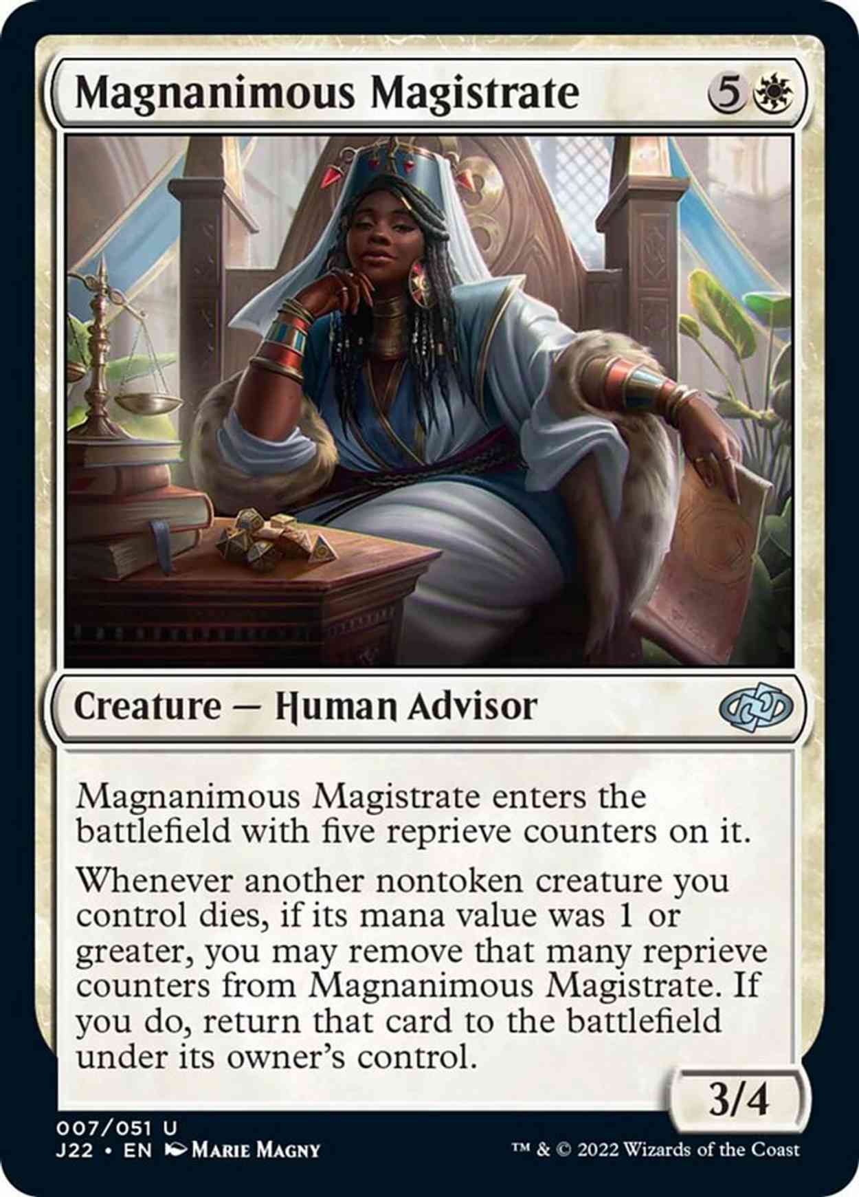 Magnanimous Magistrate magic card front