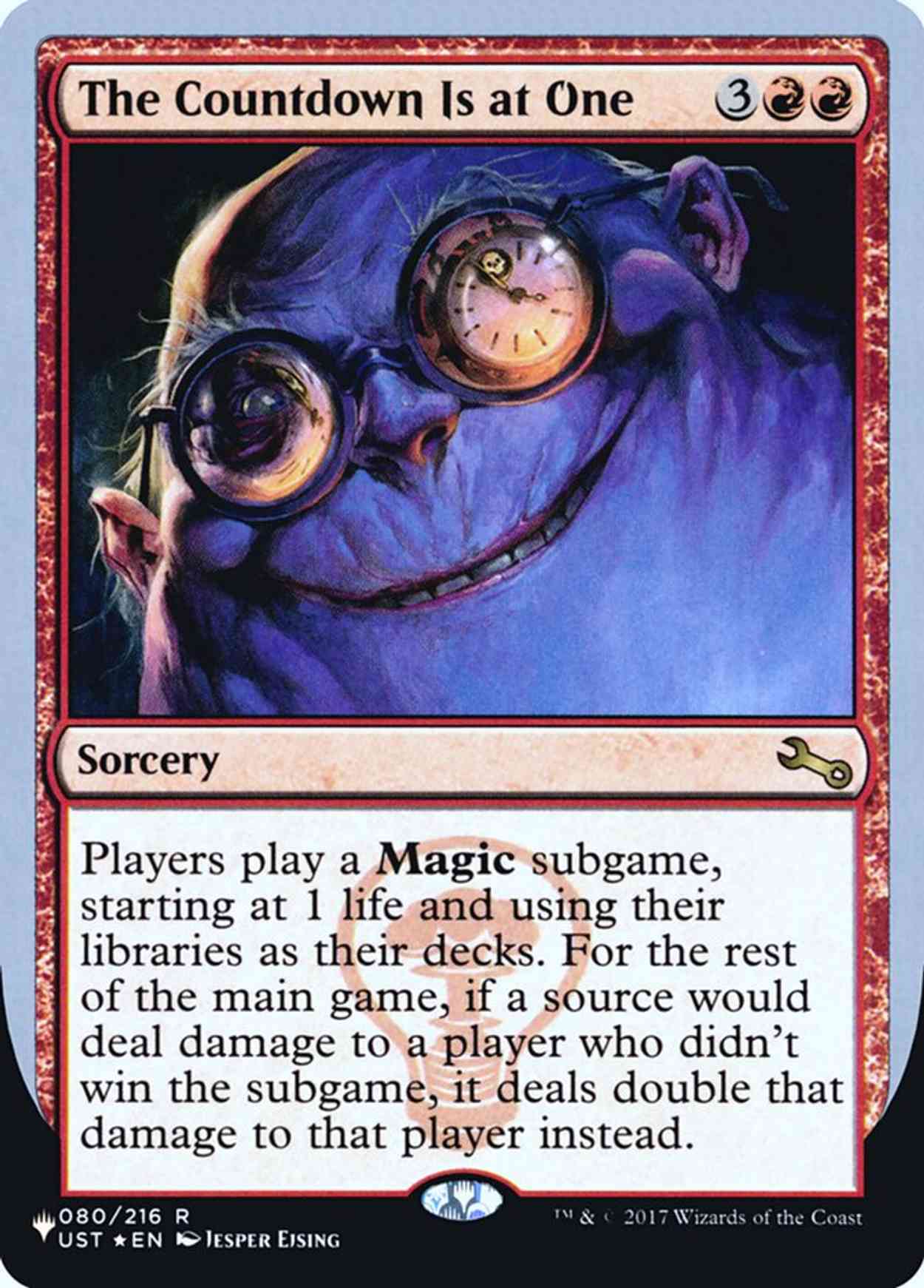 The Countdown Is at One magic card front