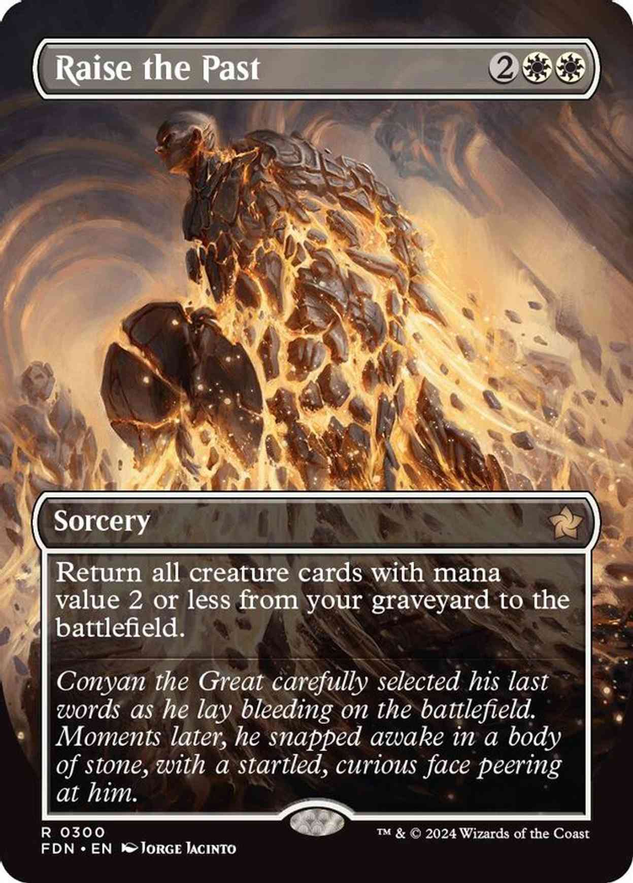 Raise the Past (Borderless) magic card front