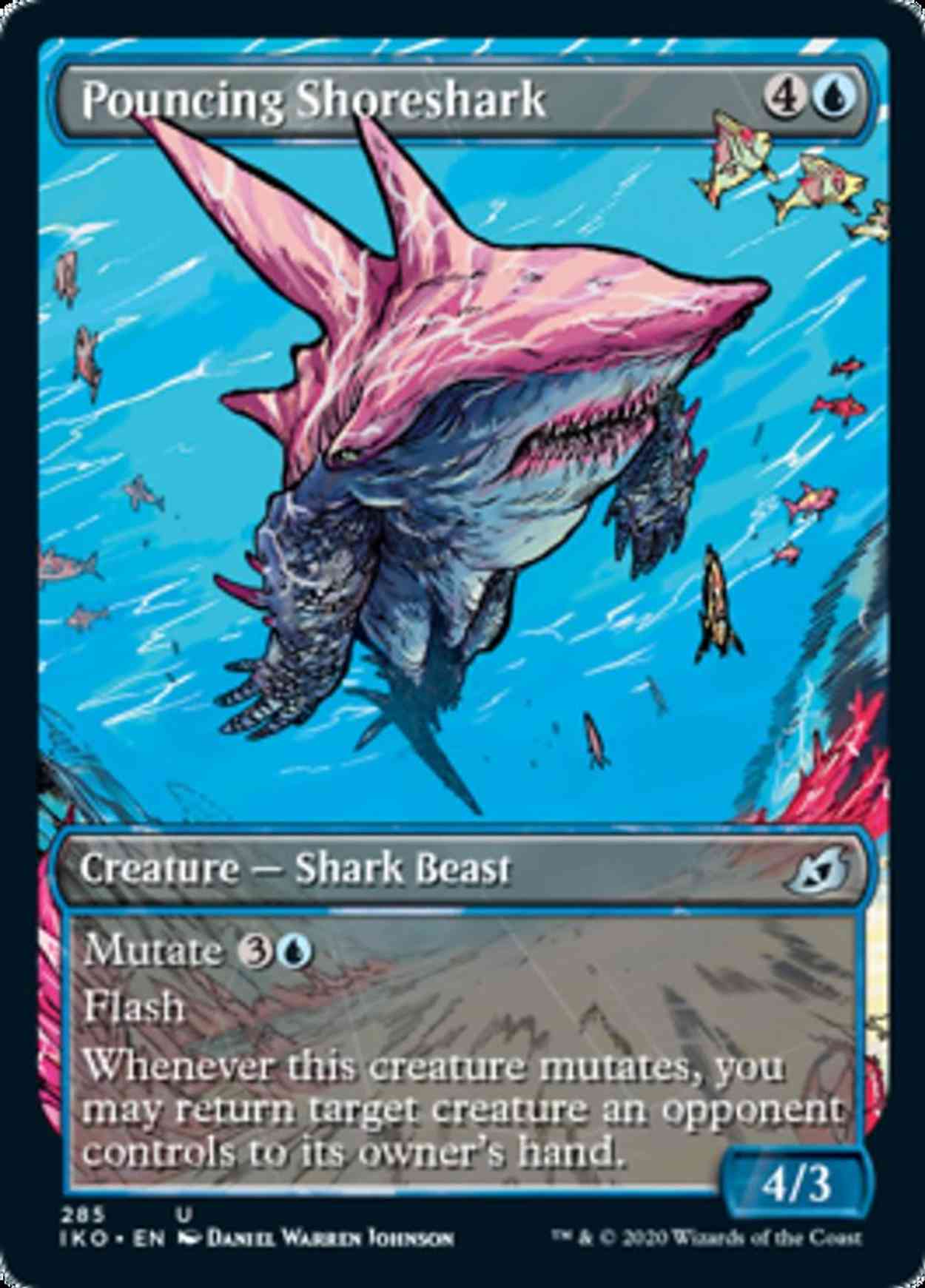 Pouncing Shoreshark (Showcase) magic card front