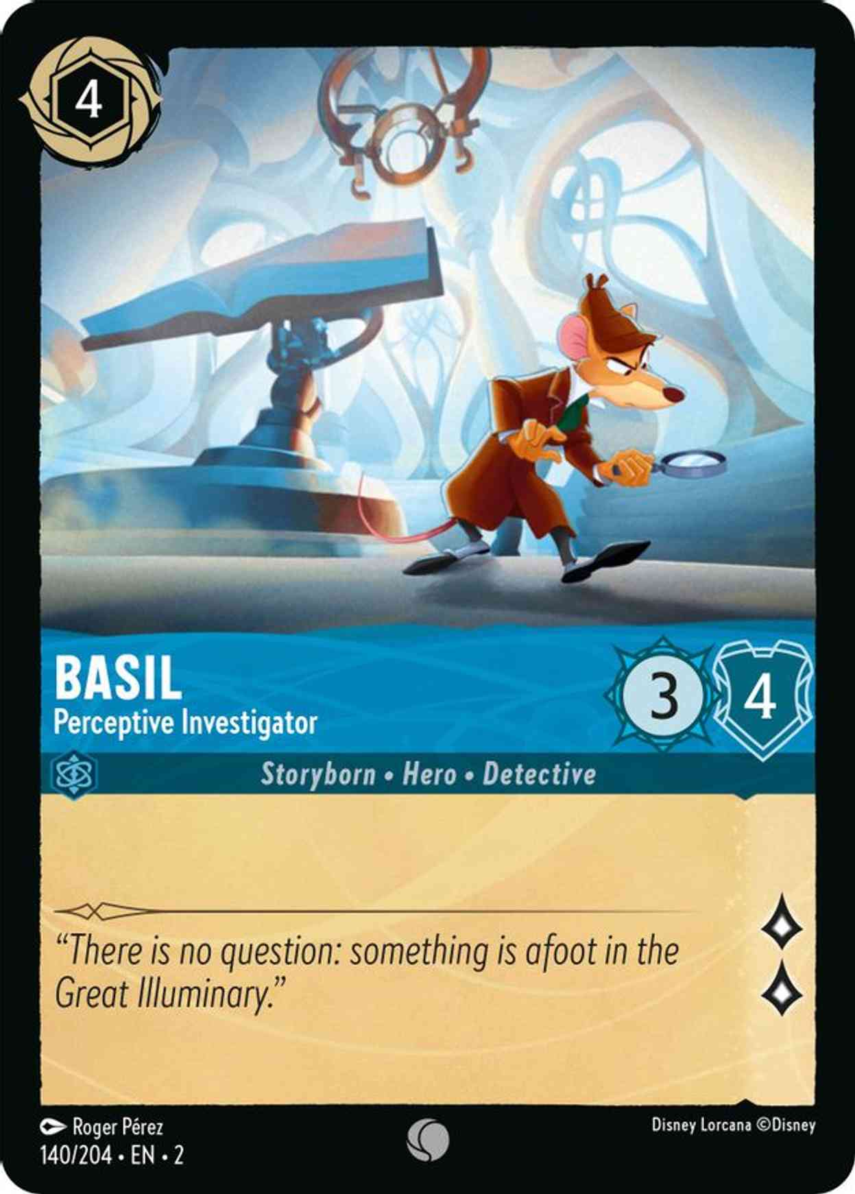 Basil - Perceptive Investigator magic card front