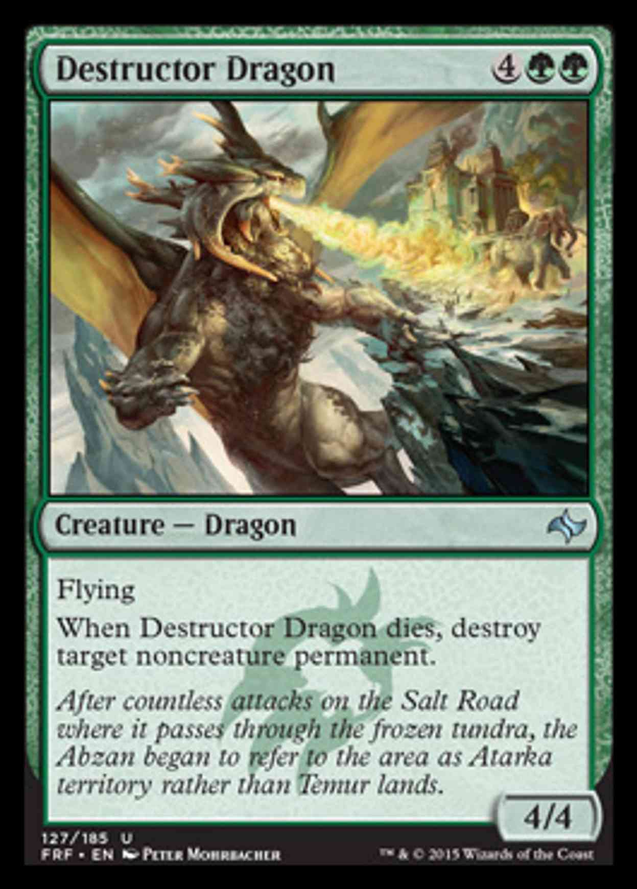 Destructor Dragon magic card front