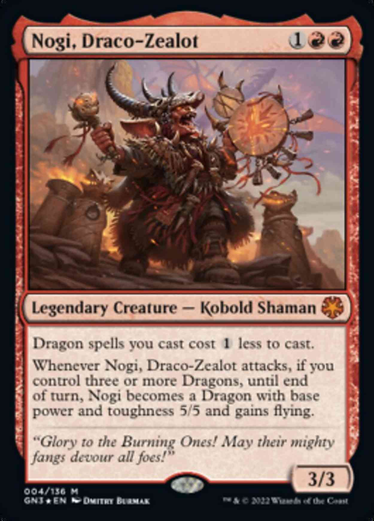 Nogi, Draco-Zealot magic card front