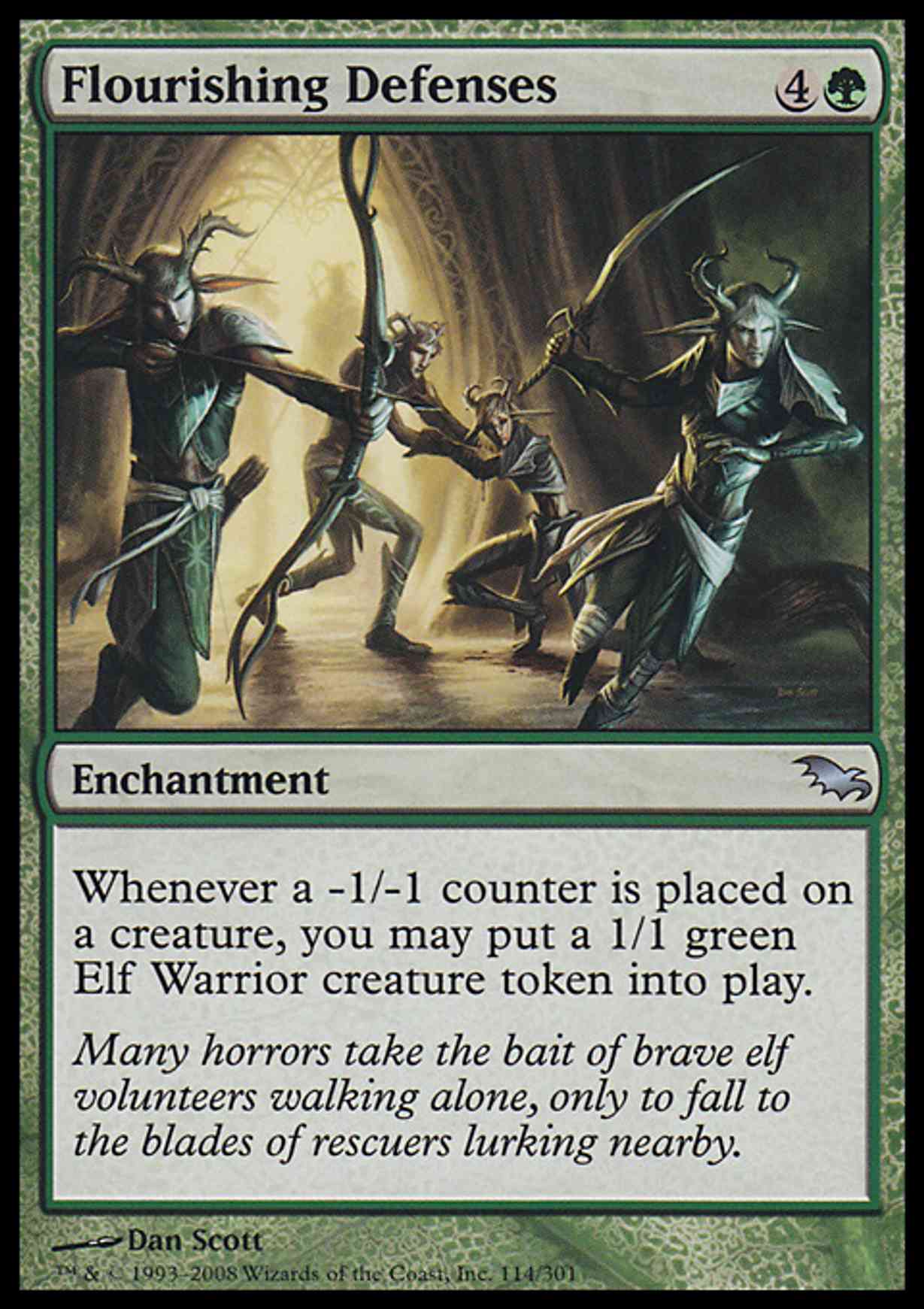 Flourishing Defenses magic card front
