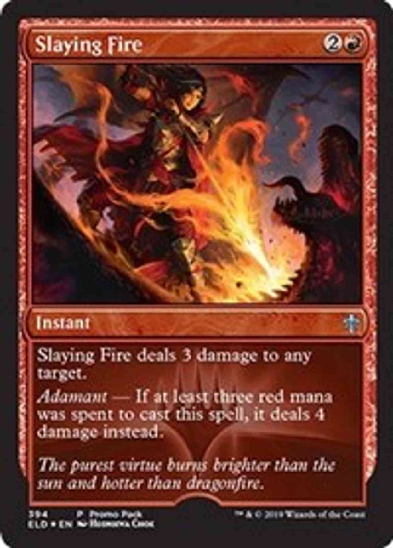 Slaying Fire magic card front