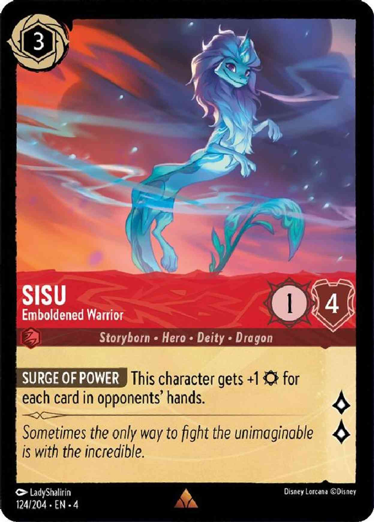 Sisu - Emboldened Warrior magic card front