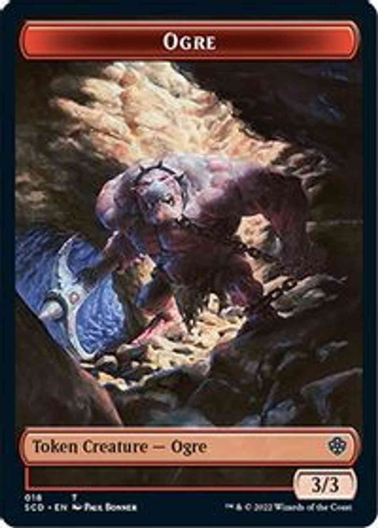 Ogre // Zombie Double-sided Token magic card front