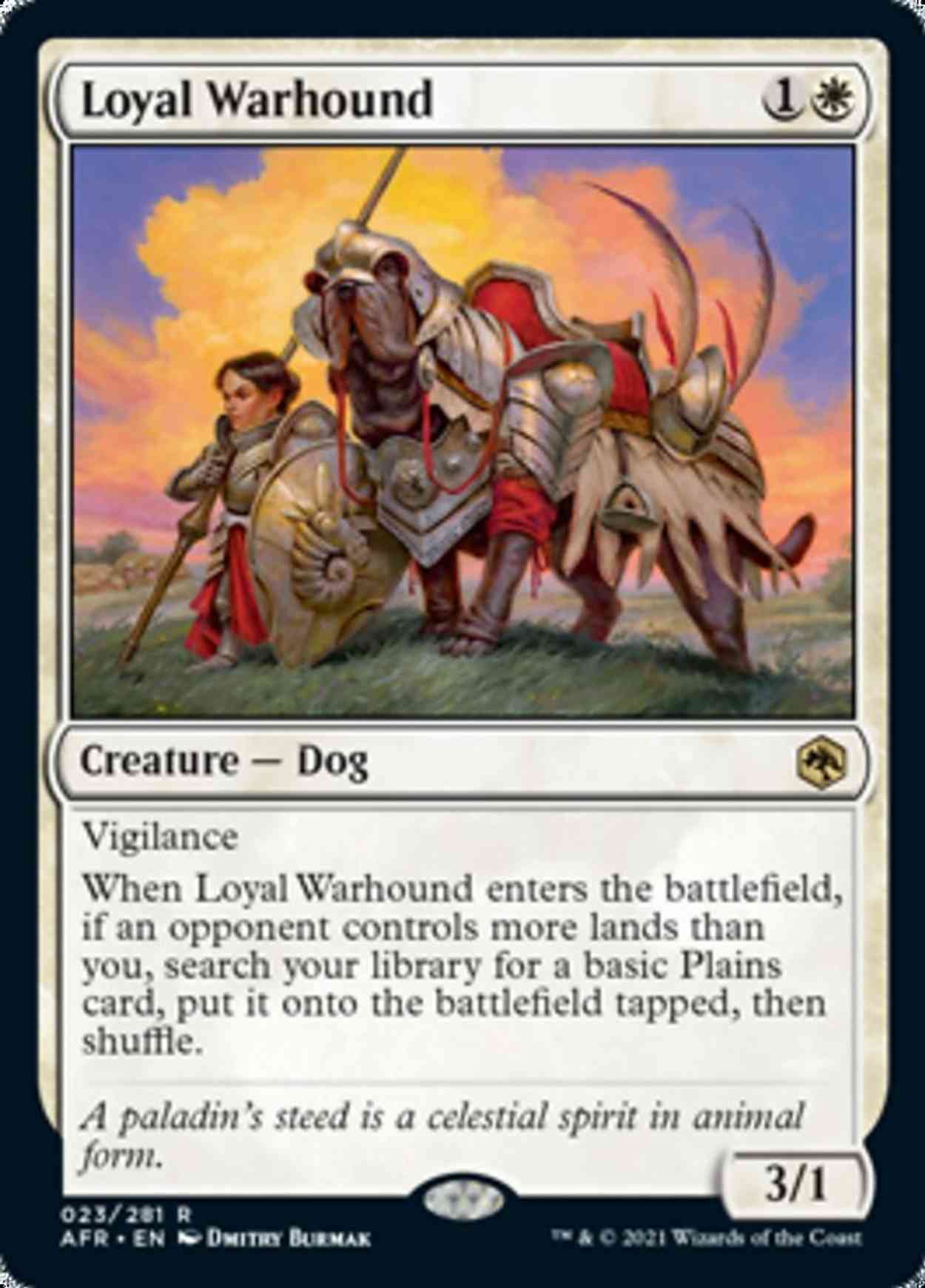 Loyal Warhound magic card front