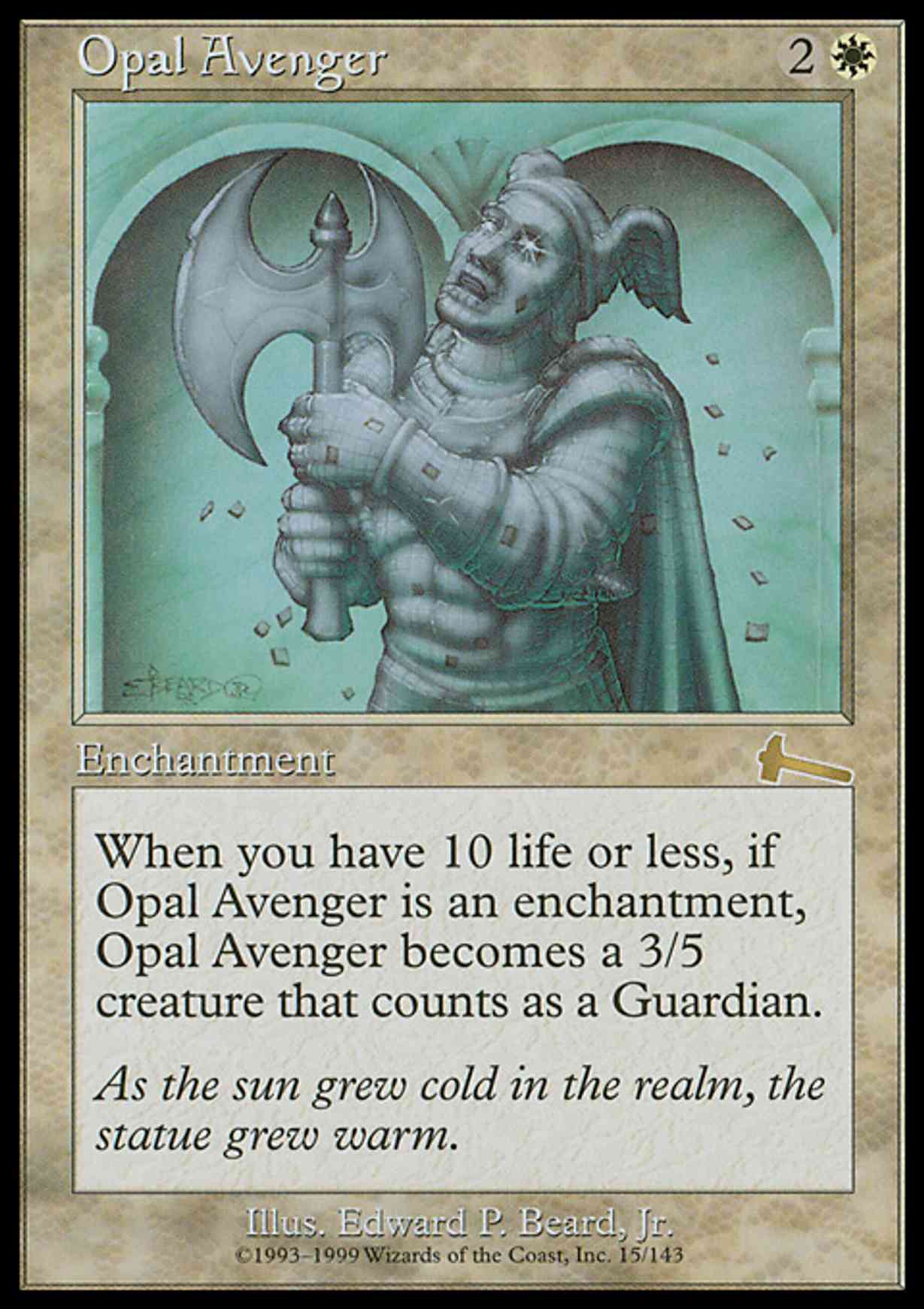 Opal Avenger magic card front