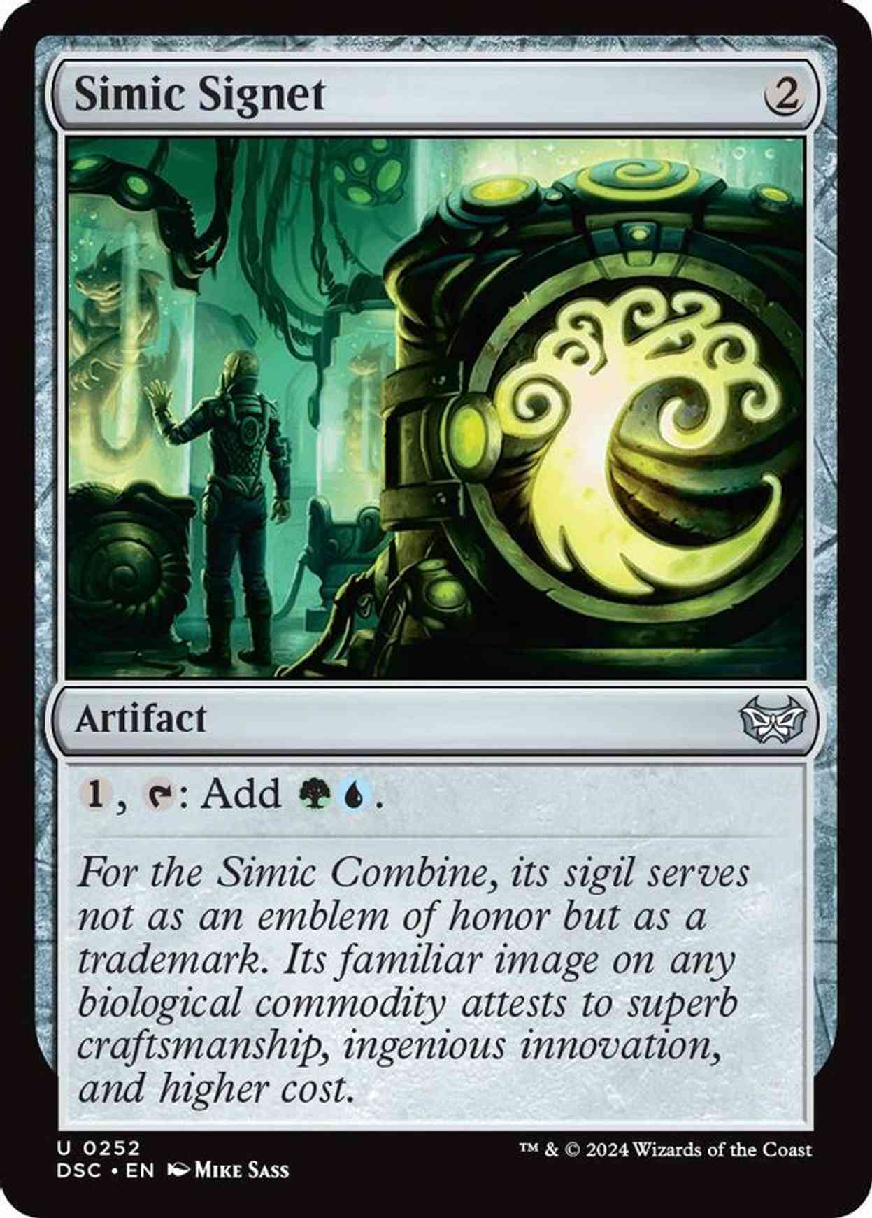 Simic Signet magic card front