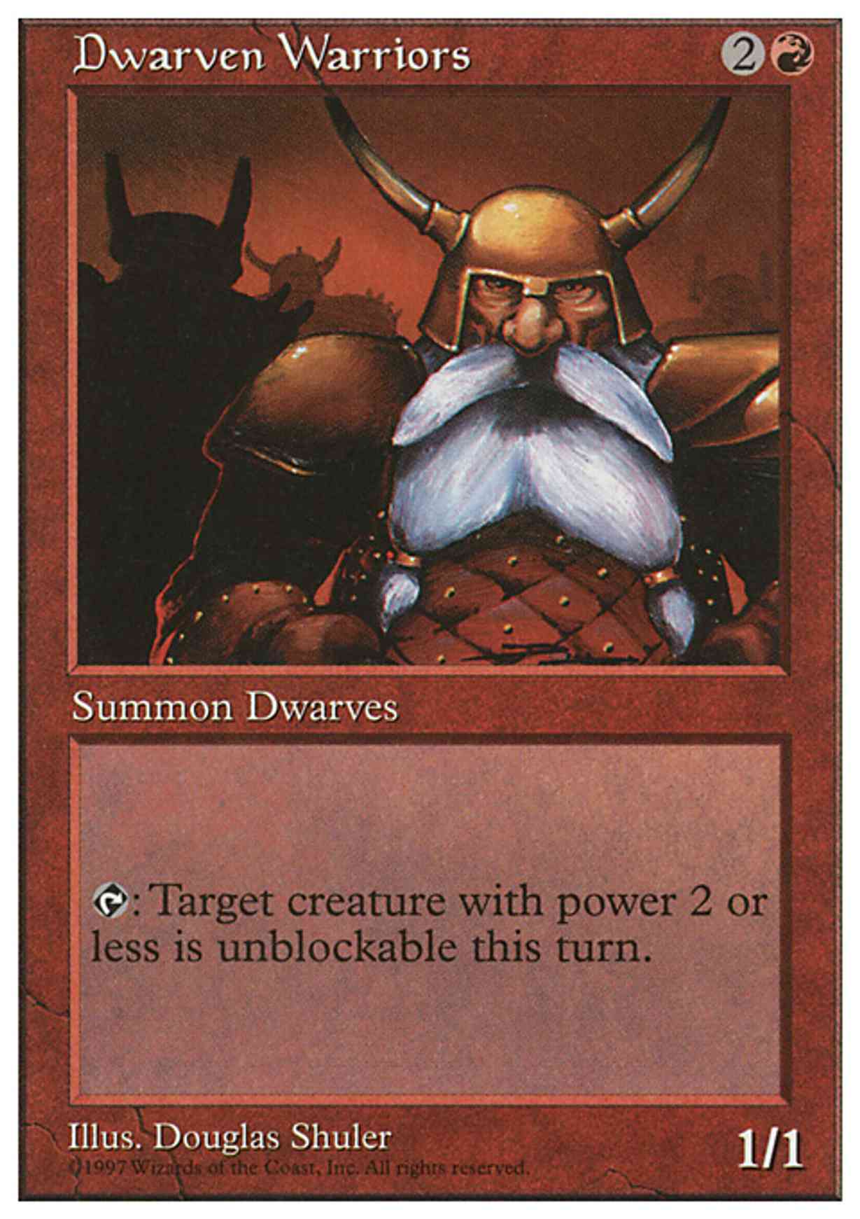 Dwarven Warriors magic card front