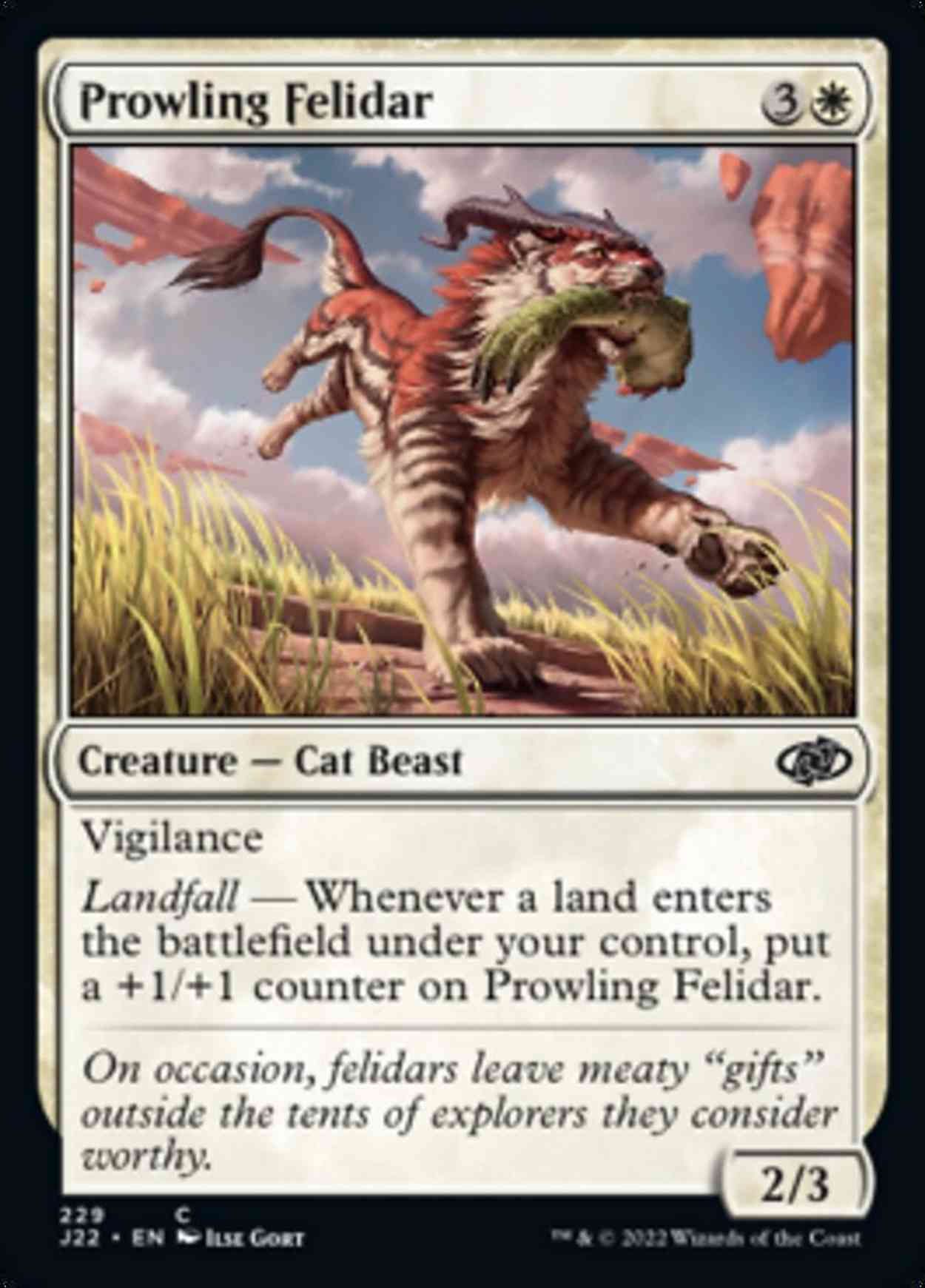 Prowling Felidar magic card front