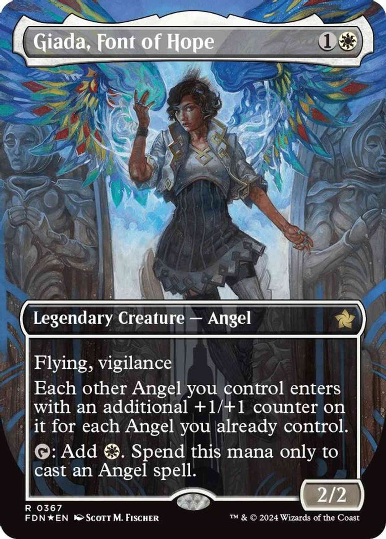 Giada, Font of Hope (Borderless) (Mana Foil) magic card front