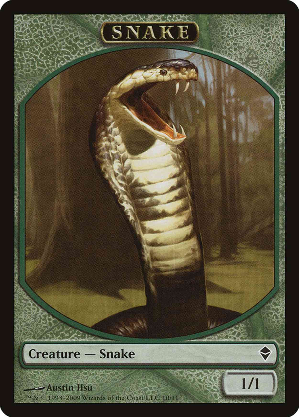 Snake Token magic card front