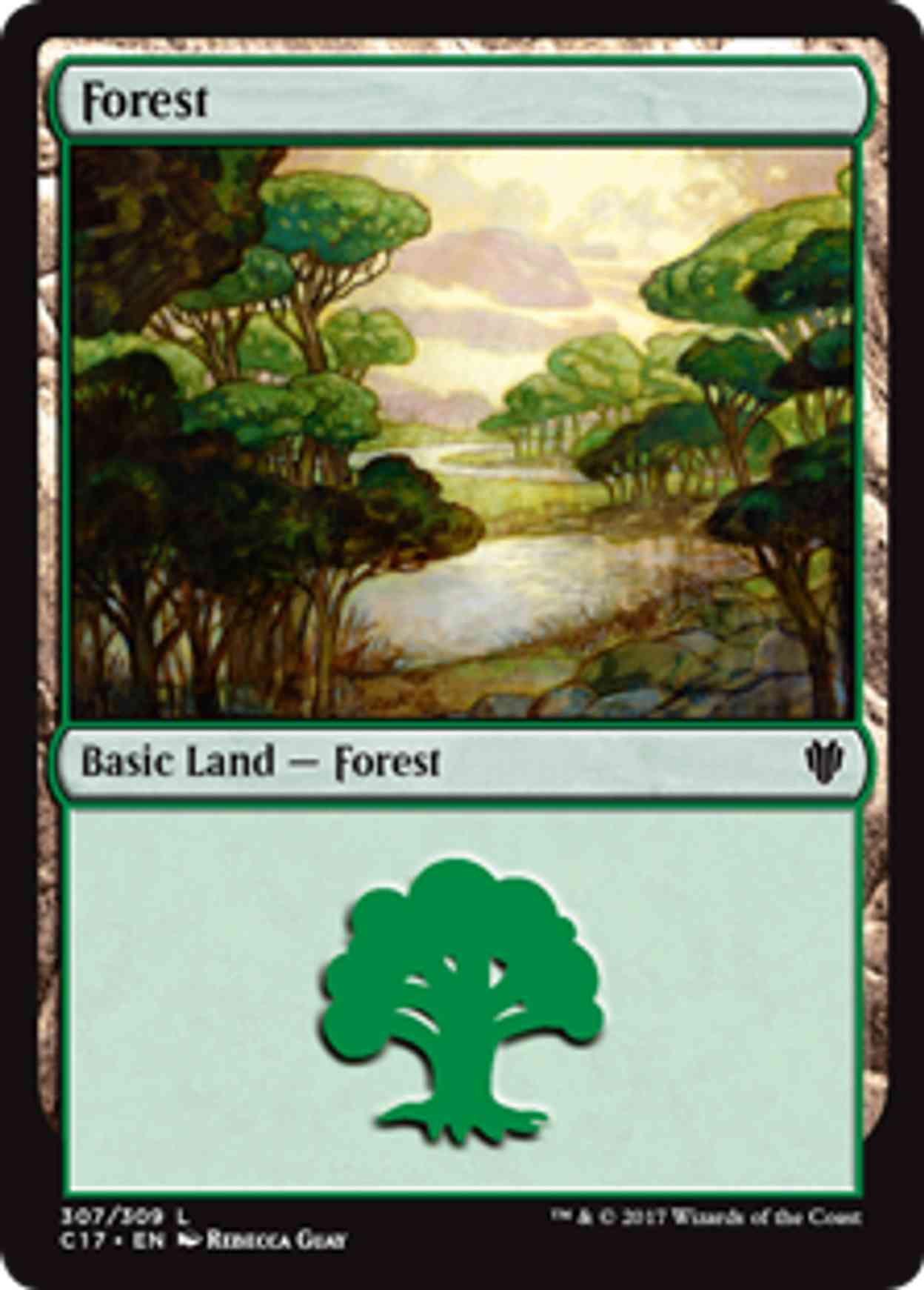 Forest (307) magic card front