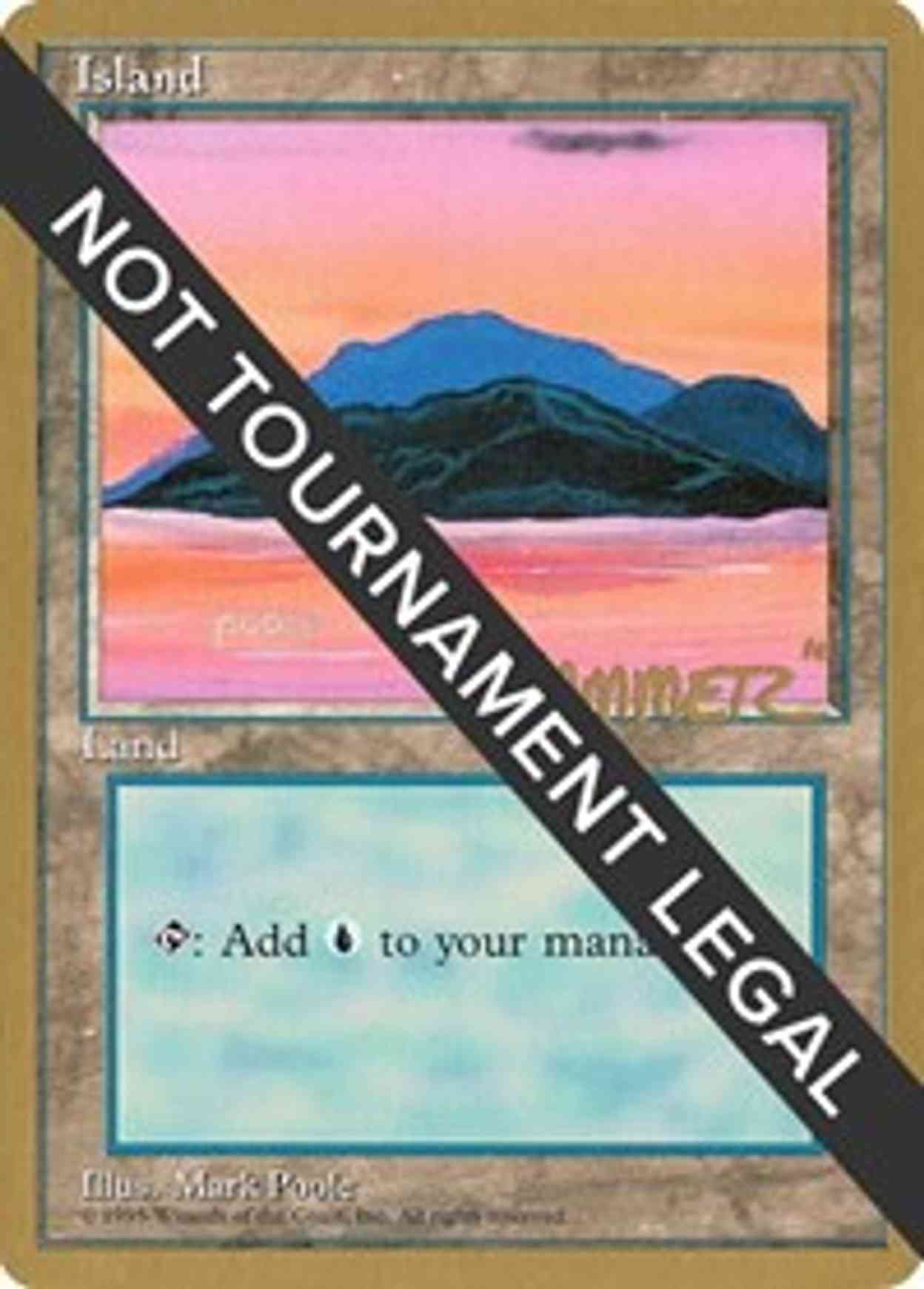 Island (C) - 1996 Shawn "Hammer" Regnier (4ED) magic card front