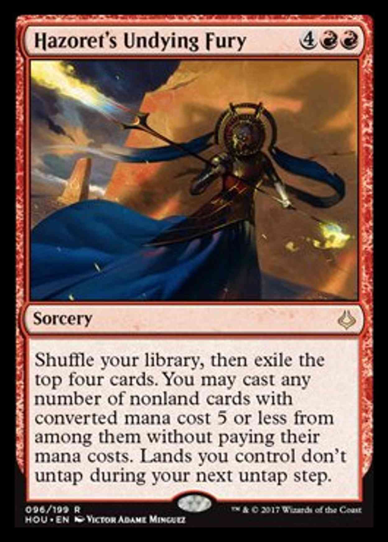 Hazoret's Undying Fury magic card front