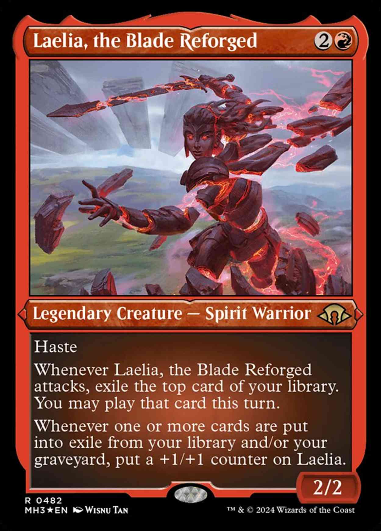 Laelia, the Blade Reforged (Foil Etched) magic card front