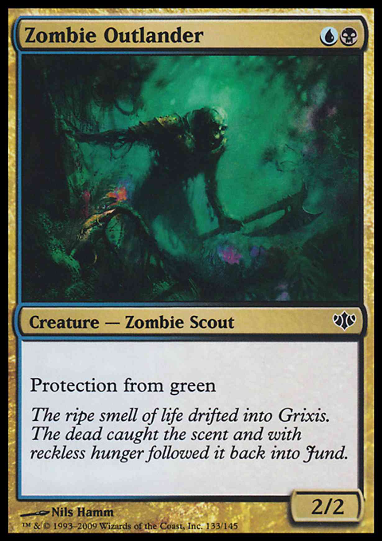 Zombie Outlander magic card front