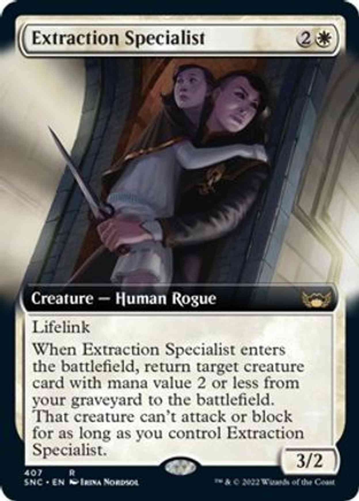 Extraction Specialist (Extended Art) magic card front