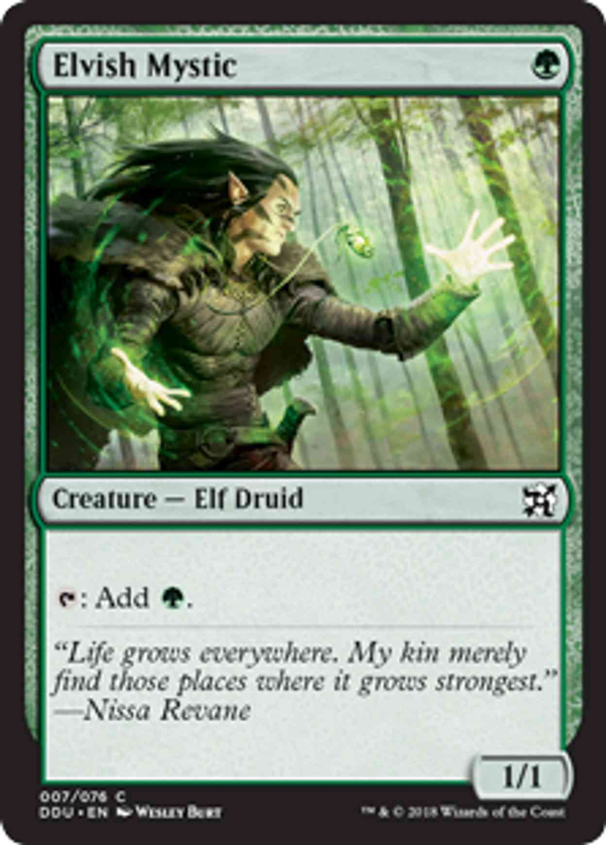 Elvish Mystic magic card front