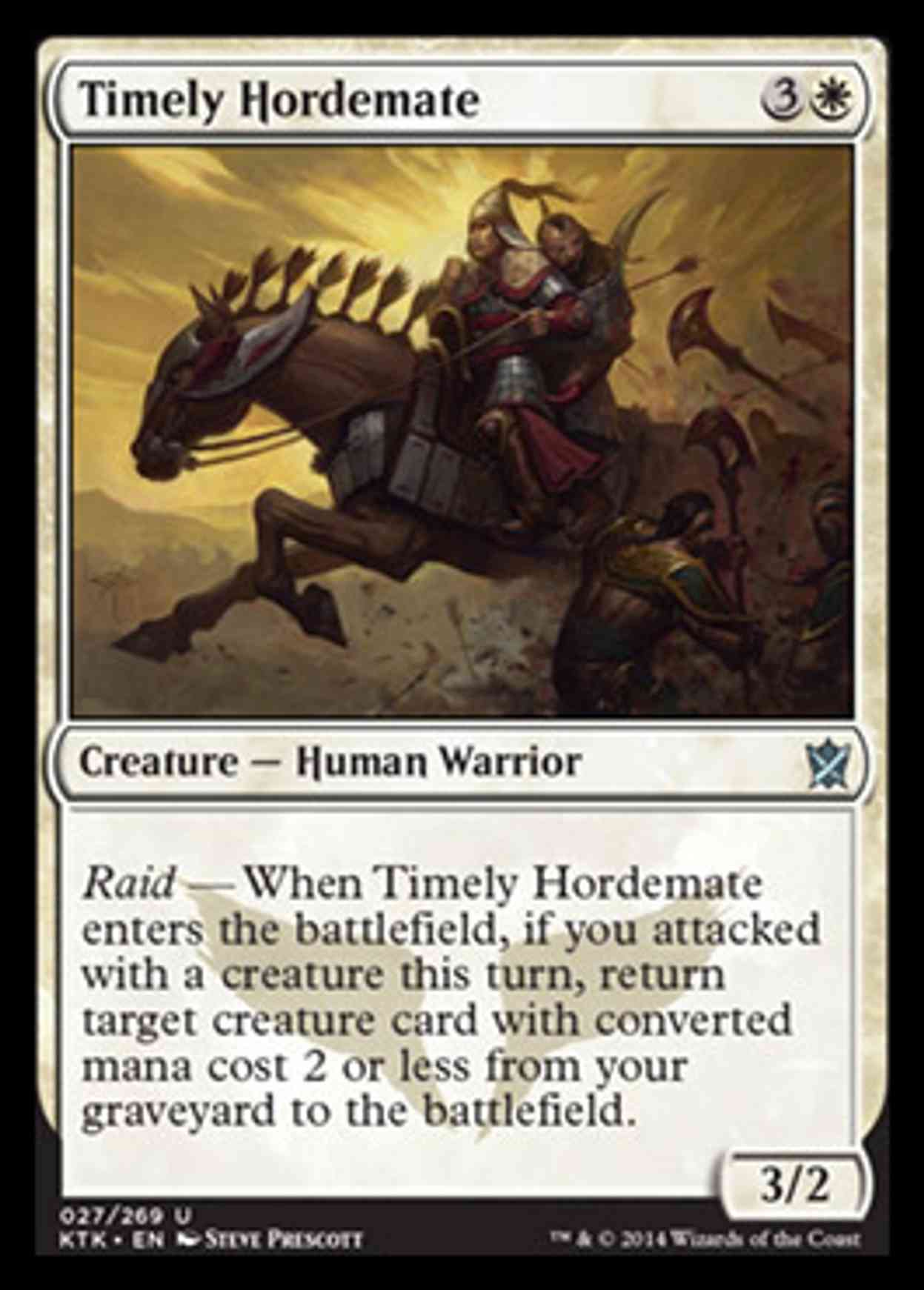 Timely Hordemate magic card front