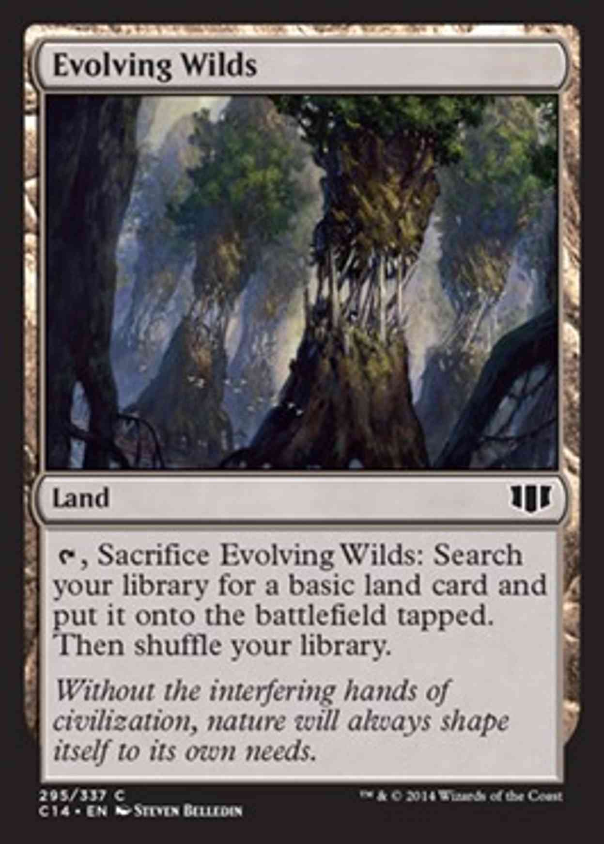 Evolving Wilds magic card front