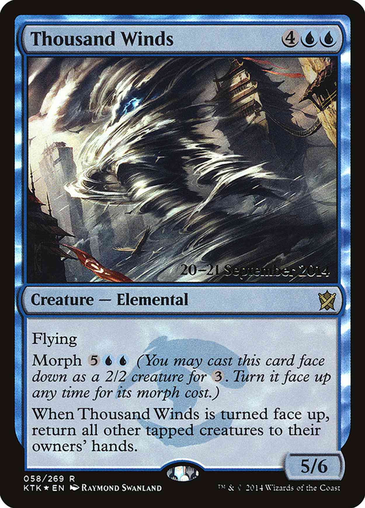 Thousand Winds magic card front