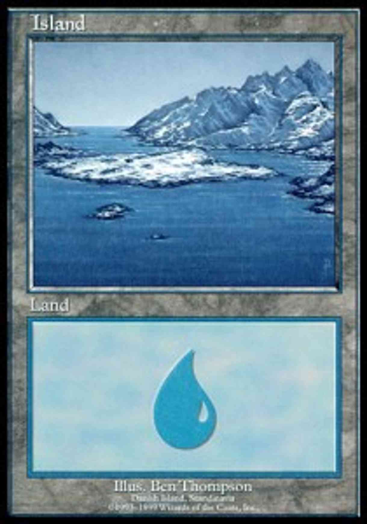 Island - Danish Island magic card front