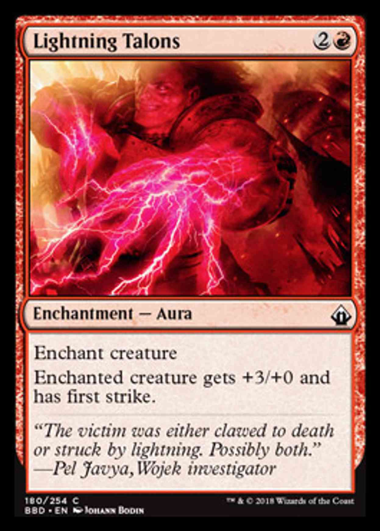 Lightning Talons magic card front