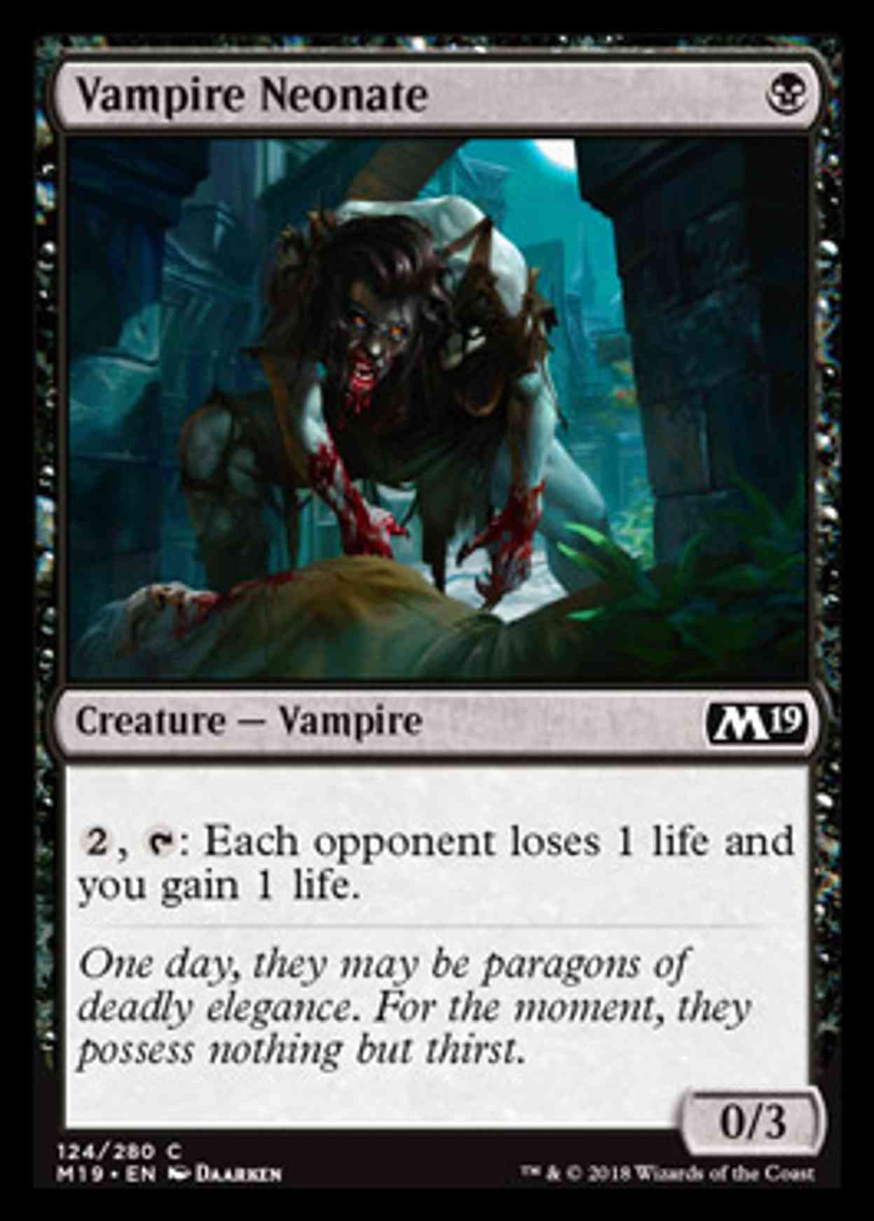 Vampire Neonate magic card front
