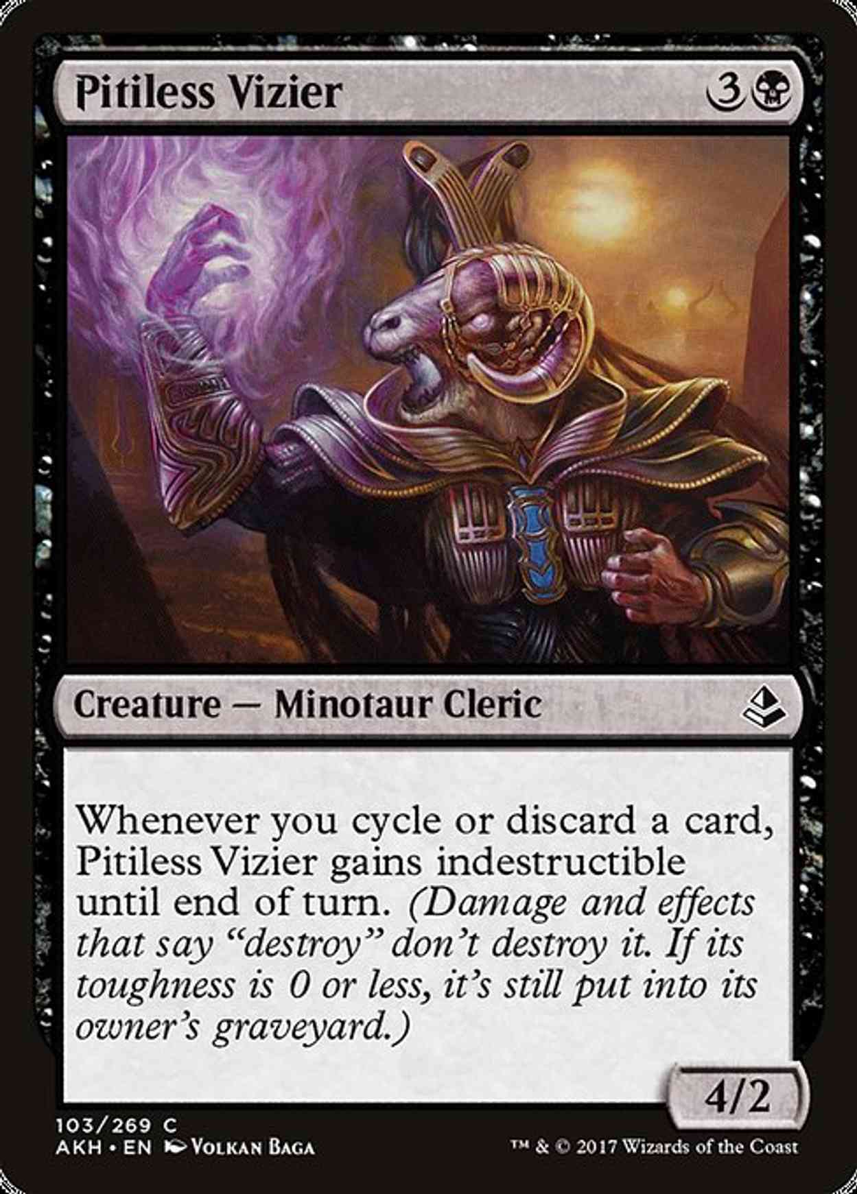 Pitiless Vizier magic card front