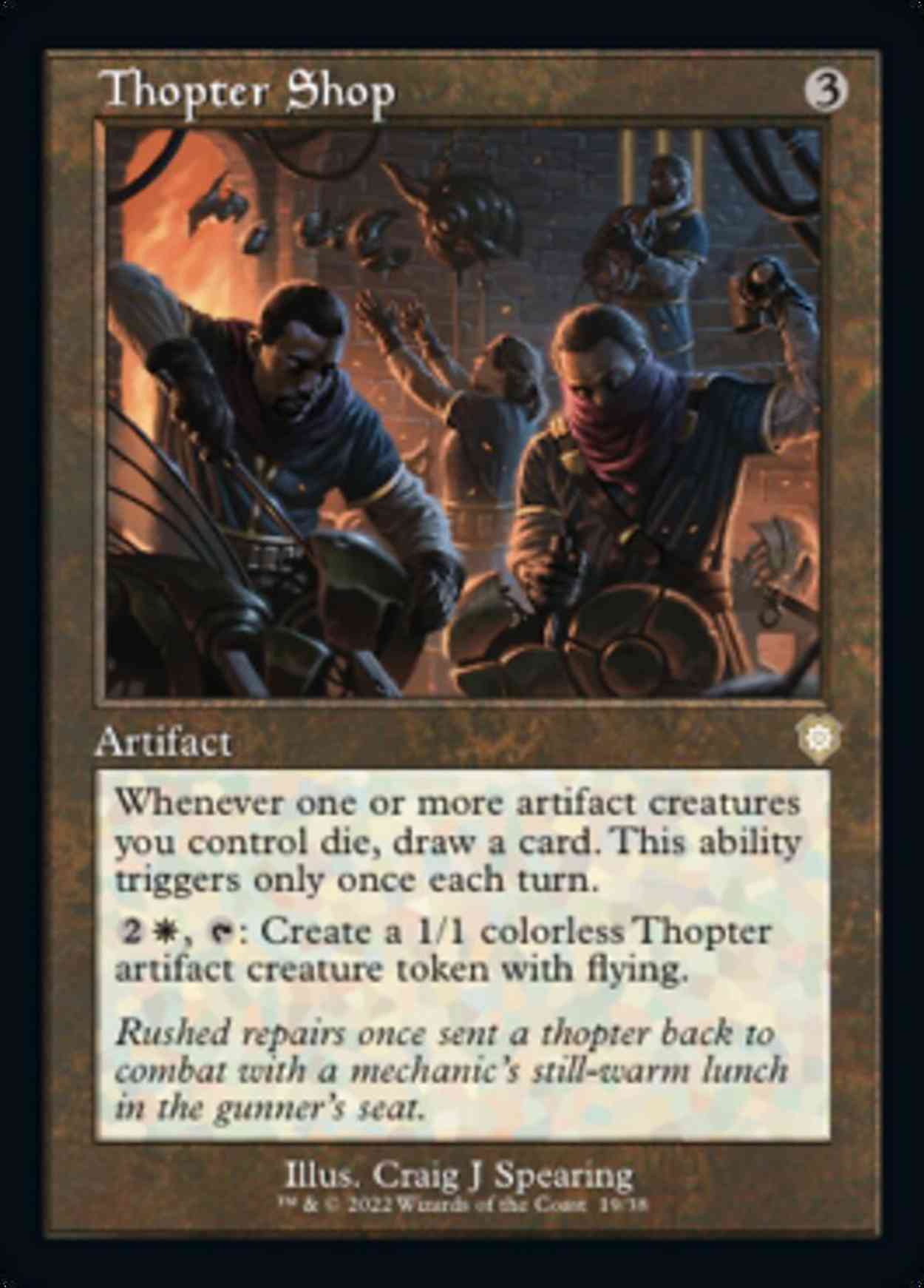 Thopter Shop magic card front
