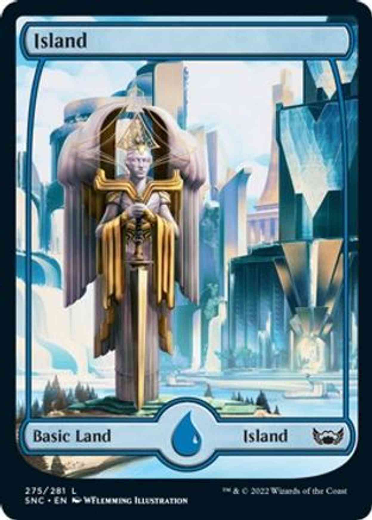 Island (275) magic card front