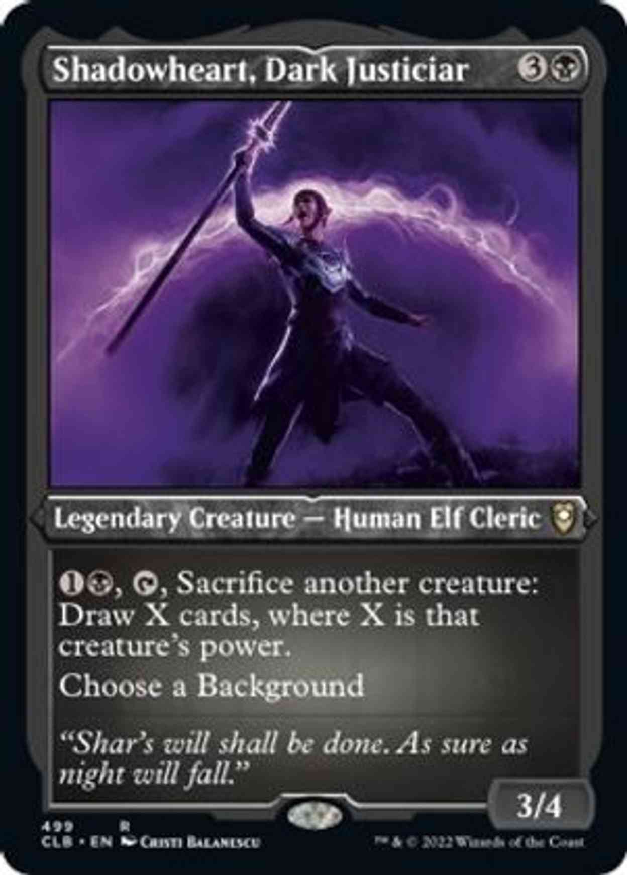 Shadowheart, Dark Justiciar (Foil Etched) Price from mtg Commander ...