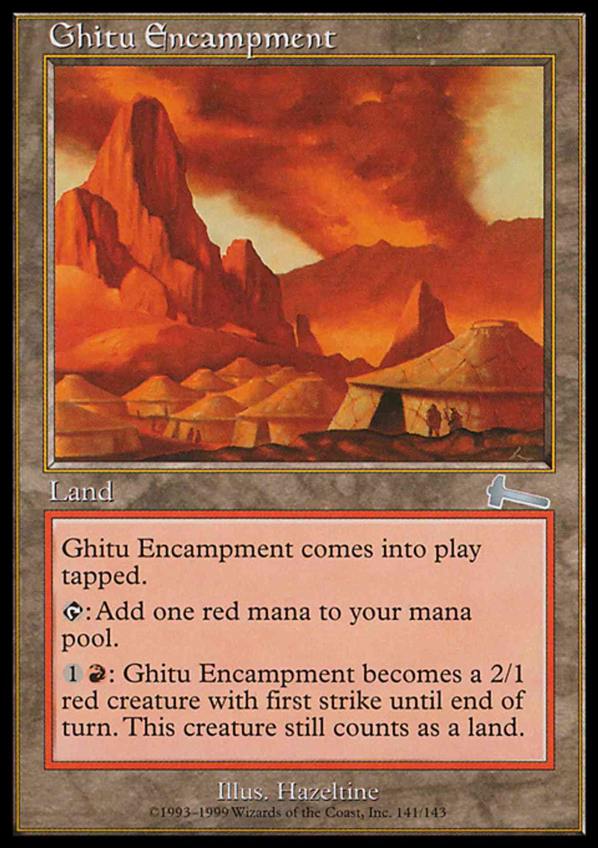 Ghitu Encampment magic card front