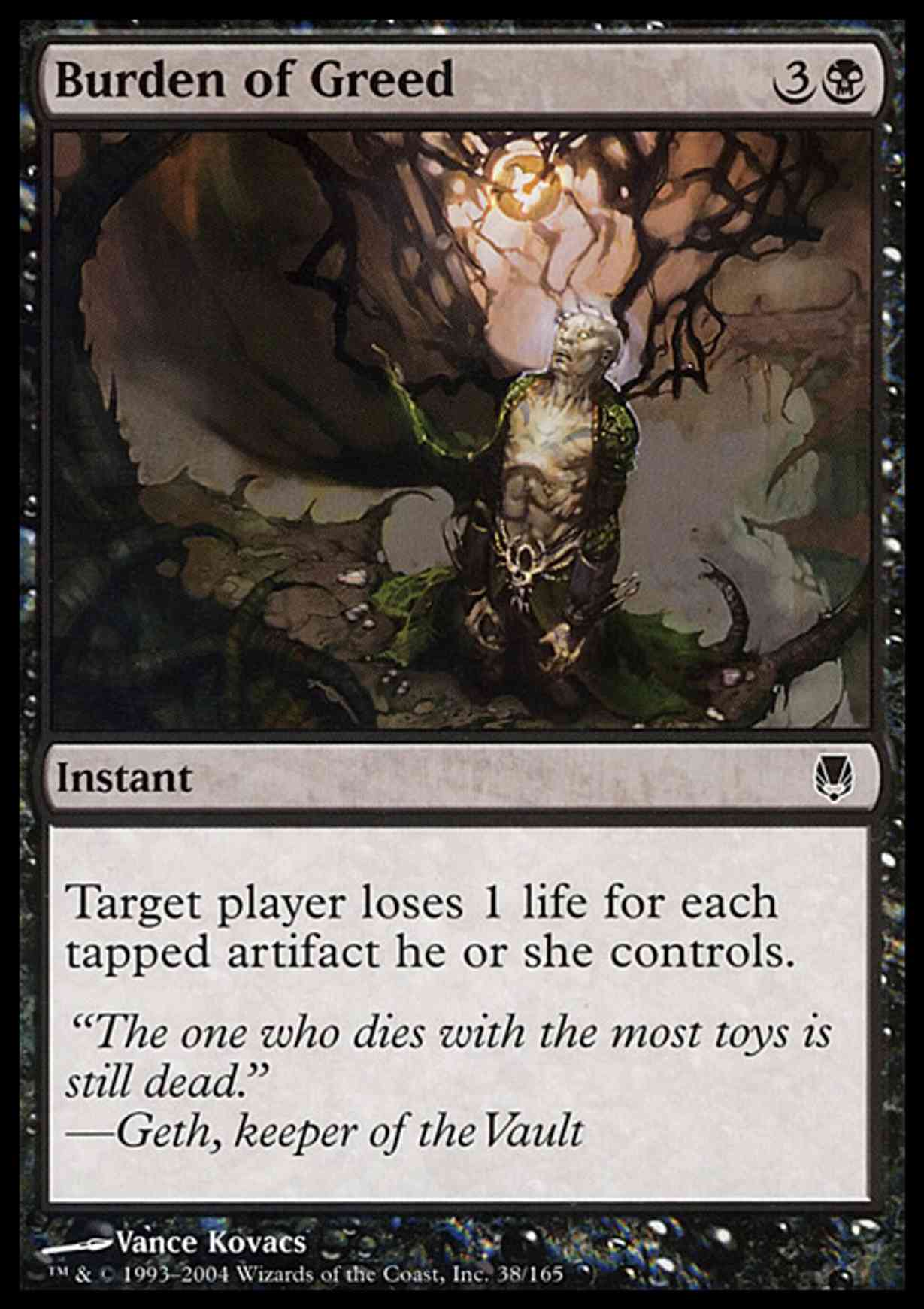 Burden of Greed magic card front