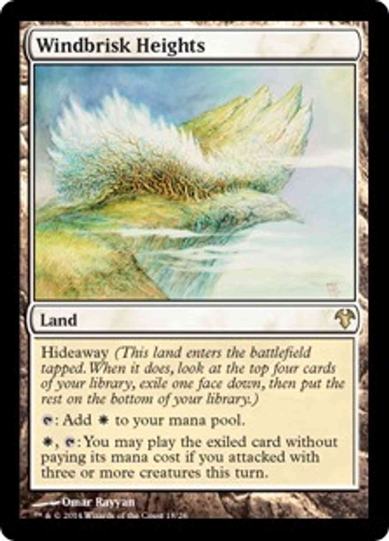 Windbrisk Heights magic card front