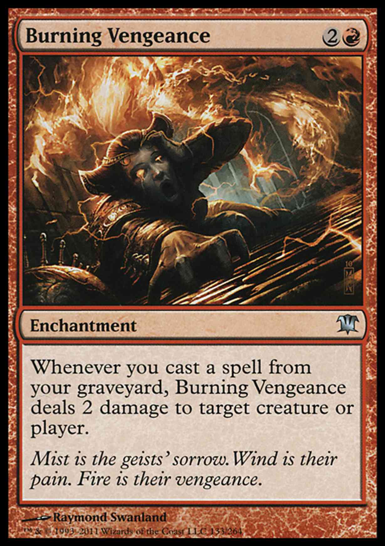 Burning Vengeance magic card front