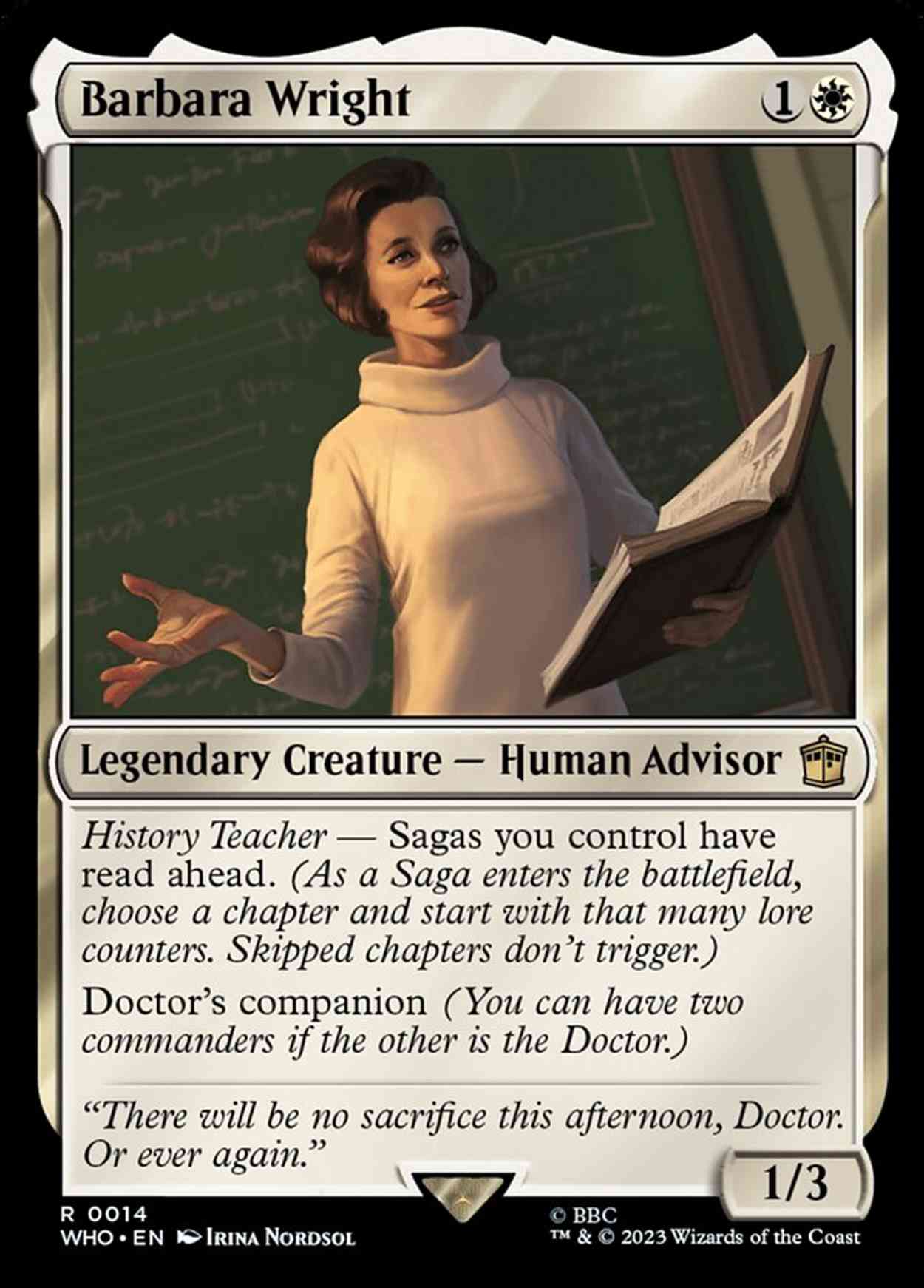 Barbara Wright magic card front