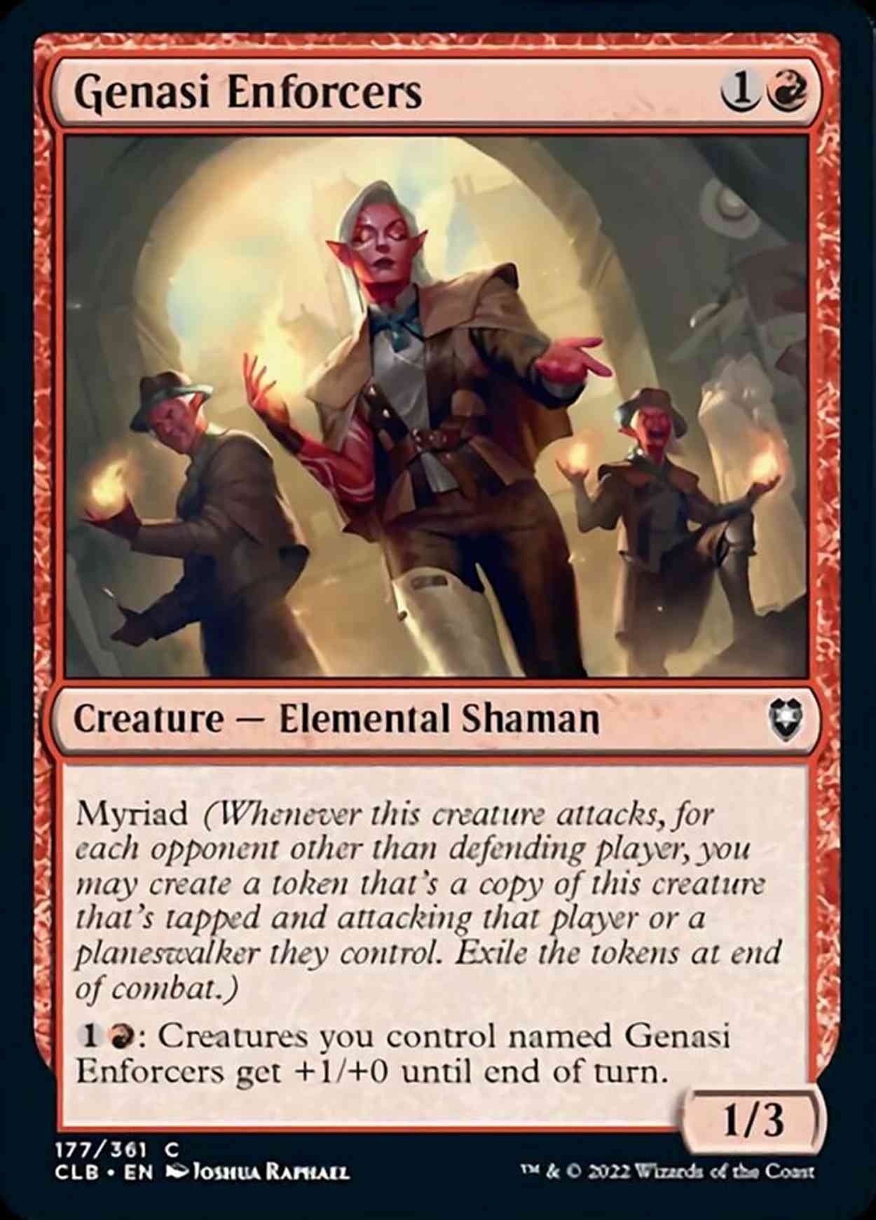 Genasi Enforcers magic card front