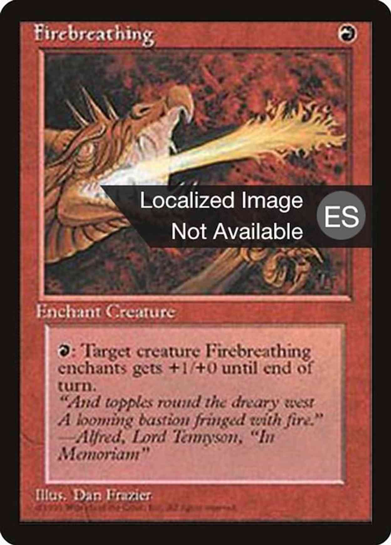 Firebreathing magic card front