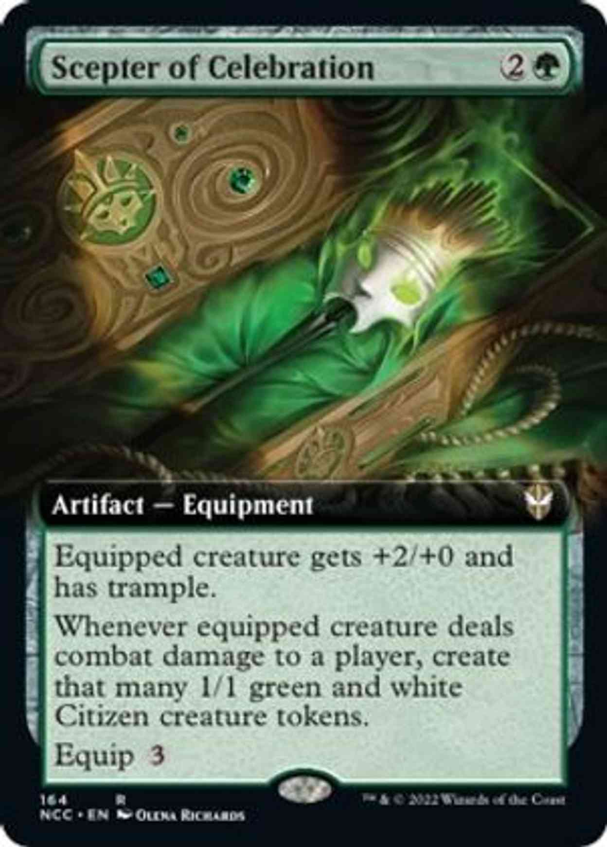 Scepter of Celebration (Extended Art) magic card front