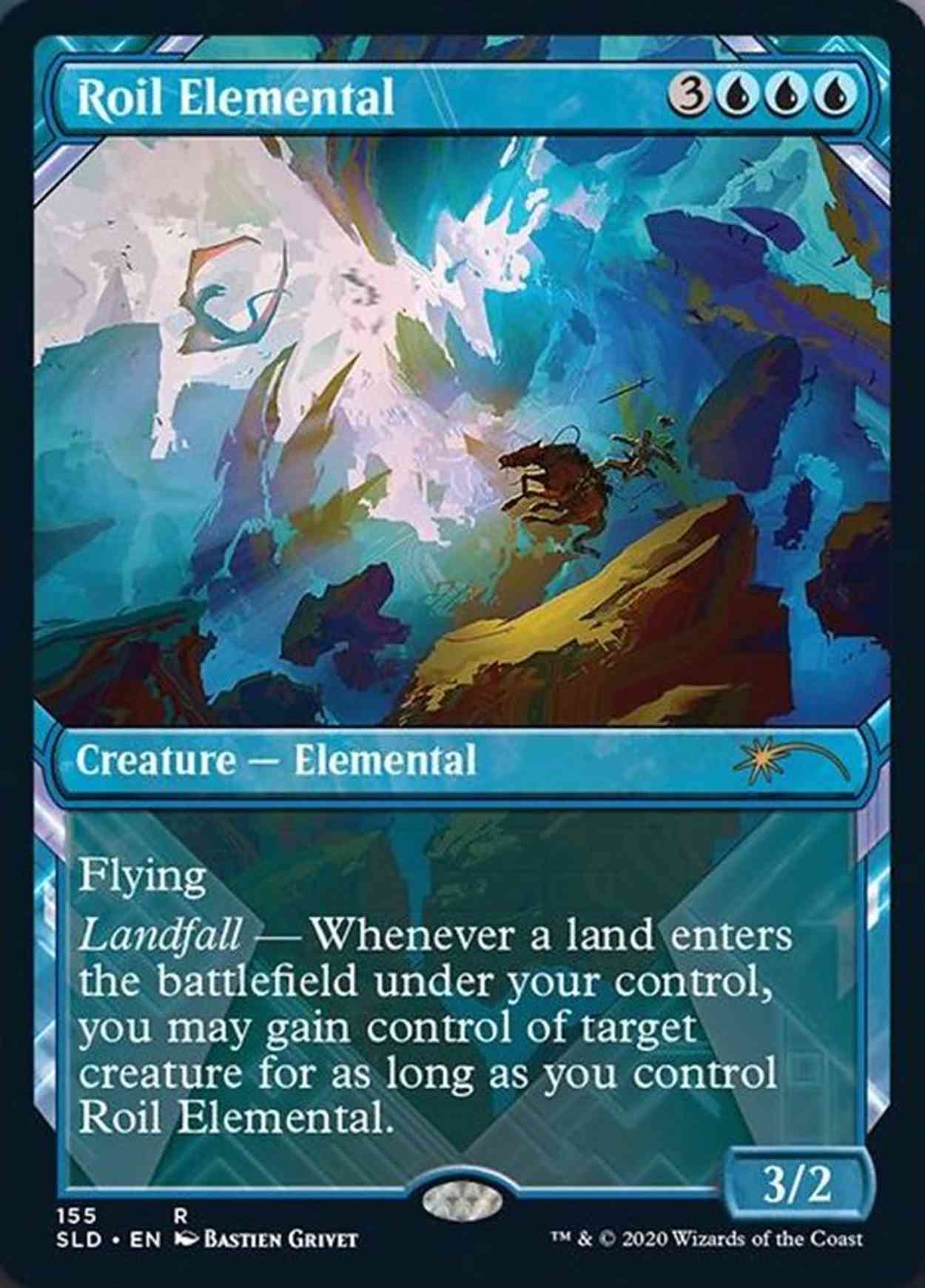 Roil Elemental (Showcase) magic card front