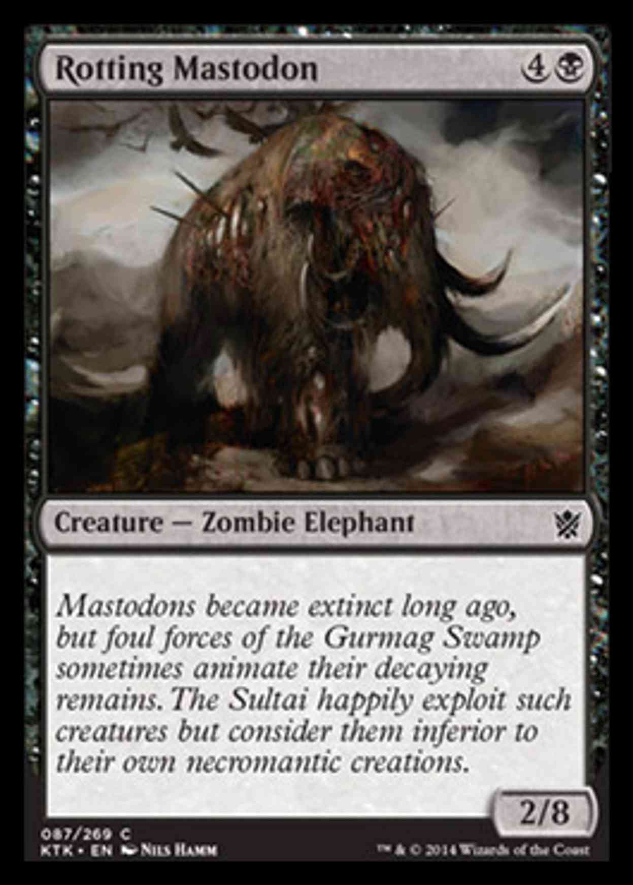 Rotting Mastodon magic card front